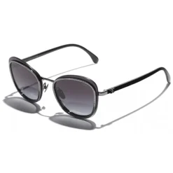 Chanel - Pantos Sunglasses - Silver Gray - Chanel Eyewear - Avvenice