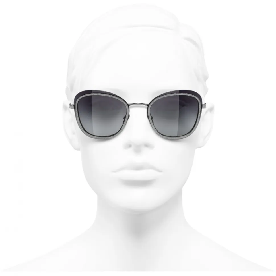 Chanel - Pantos Sunglasses - Silver Gray - Chanel Eyewear - Avvenice