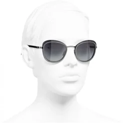 Chanel - Pantos Sunglasses - Silver Gray - Chanel Eyewear - Avvenice