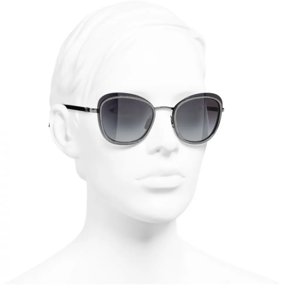 Chanel - Pantos Sunglasses - Silver Gray - Chanel Eyewear - Avvenice