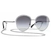 Chanel - Pantos Sunglasses - Silver Gray - Chanel Eyewear - Avvenice