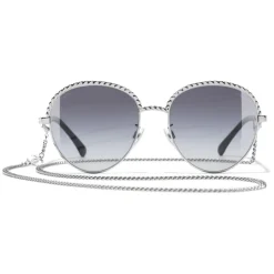 Chanel - Pantos Sunglasses - Silver Gray - Chanel Eyewear - Avvenice