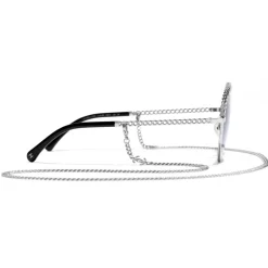 Chanel - Pantos Sunglasses - Silver Gray - Chanel Eyewear - Avvenice