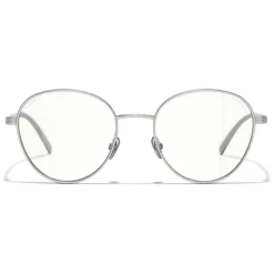 Chanel - Pantos Sunglasses - Silver Transparent - Chanel Eyewear - Avvenice