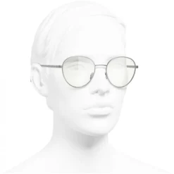 Chanel - Pantos Sunglasses - Silver Transparent - Chanel Eyewear - Avvenice