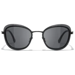 Chanel - Pantos Sunglasses - Black Gray - Chanel Eyewear - Avvenice