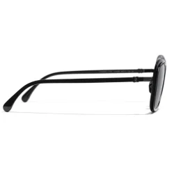 Chanel - Pantos Sunglasses - Black Gray - Chanel Eyewear - Avvenice