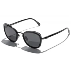 Chanel - Pantos Sunglasses - Black Gray - Chanel Eyewear - Avvenice