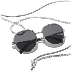 Chanel - Pantos Sunglasses - Silver Dark Gray - Chanel Eyewear - Avvenice
