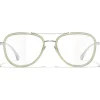 Chanel - Pilot Sunglasses - Silver Beige Transparent - Chanel Eyewear - Avvenice