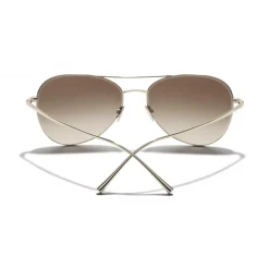 Chanel - Pilot Sunglasses - Gold Brown - Chanel Eyewear - Avvenice