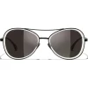 Chanel - Pilot Sunglasses - Black Gray - Chanel Eyewear - Avvenice
