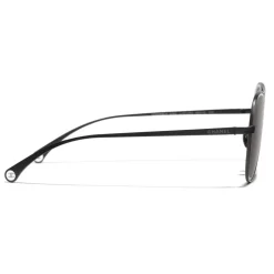 Chanel - Pilot Sunglasses - Black Gray - Chanel Eyewear - Avvenice