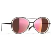 Chanel - Pilot Sunglasses - Dark Red - Chanel Eyewear - Avvenice