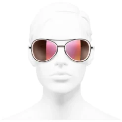 Chanel - Pilot Sunglasses - Dark Red - Chanel Eyewear - Avvenice