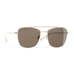 Chanel - Pilot Sunglasses - Gold Brown - Chanel Eyewear - Avvenice