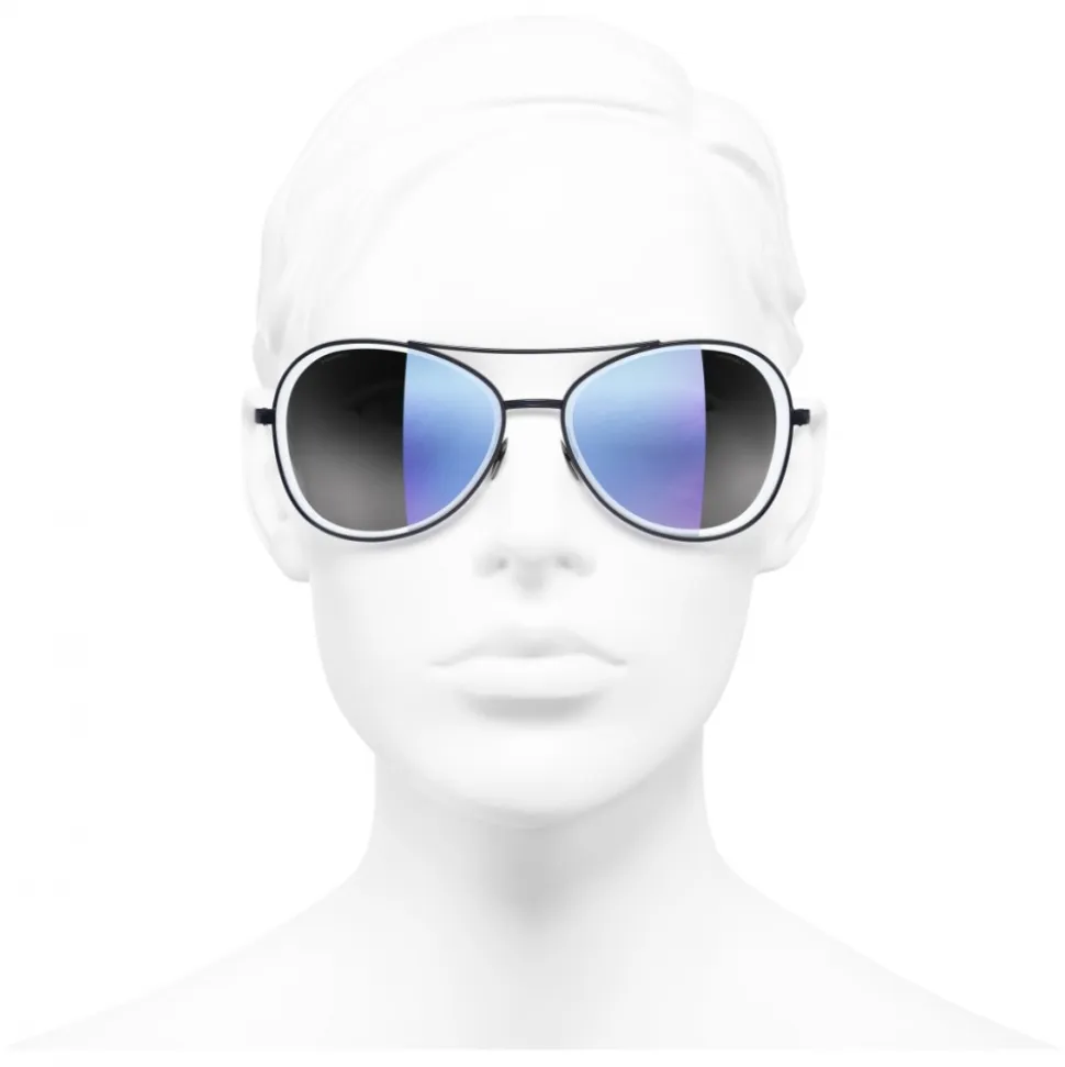 Chanel - Pilot Sunglasses - Dark Blue - Chanel Eyewear - Avvenice