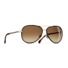 Chanel - Pilot Sunglasses - Gold Brown - Chanel Eyewear - Avvenice
