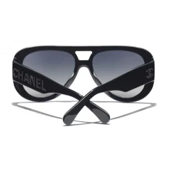 Chanel - Pilot Sunglasses - Dark Blue Mirror - Chanel Eyewear - Avvenice