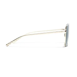 Chanel - Pilot Sunglasses - Gold Light Blue - Chanel Eyewear - Avvenice