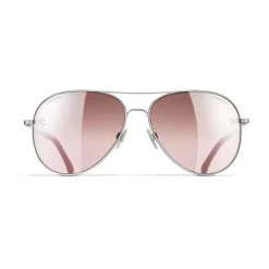 Chanel - Pilot Sunglasses - Silver Light Pink Mirror - Chanel Eyewear - Avvenice
