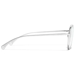 Chanel - Pilot Sunglasses - Silver Transparent - Chanel Eyewear - Avvenice