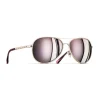 Chanel - Pilot Sunglasses - Light Pink Gold - Chanel Eyewear - Avvenice