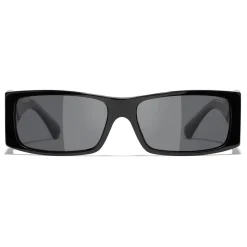 Chanel - Rectangle Sunglasses - Black Gray - Chanel Eyewear - Avvenice