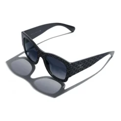 Chanel - Rectangle Sunglasses - Dark Blue Gradient - Chanel Eyewear - Avvenice