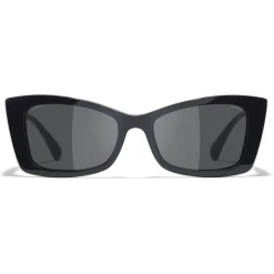 Chanel - Rectangle Sunglasses - Dark Blue Gray - Chanel Eyewear - Avvenice