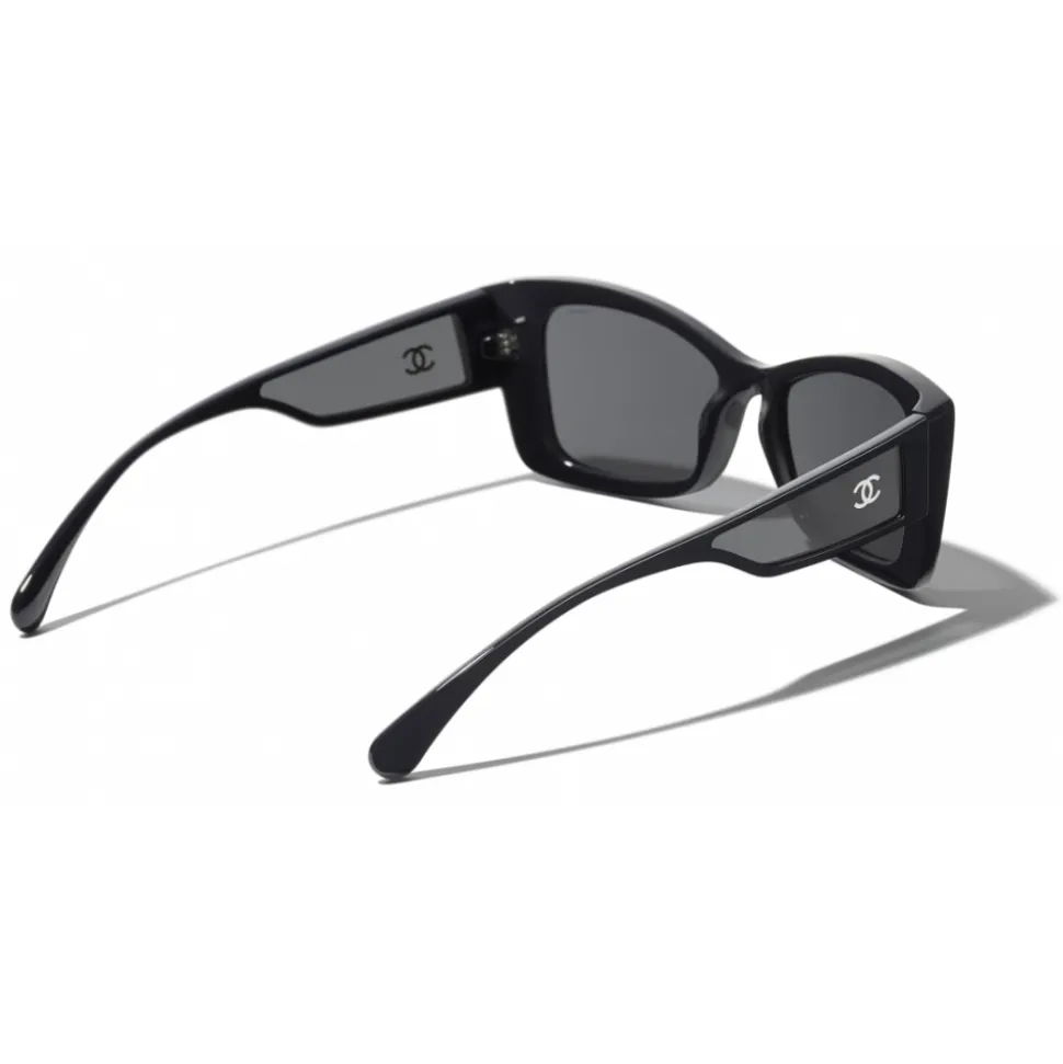 Chanel - Rectangle Sunglasses - Dark Blue Gray - Chanel Eyewear - Avvenice