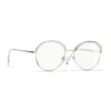 Chanel - Round Sunglasses - Gold Transparent - Chanel Eyewear - Avvenice