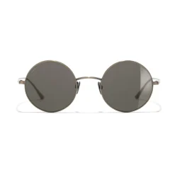 Chanel - Round Sunglasses - Gold Brown - Chanel Eyewear - Avvenice