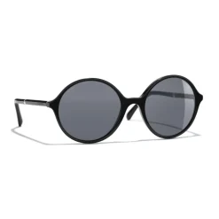 Chanel - Round Sunglasses - Black Gray - Chanel Eyewear - Avvenice