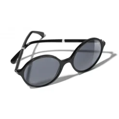 Chanel - Round Sunglasses - Black Gray - Chanel Eyewear - Avvenice