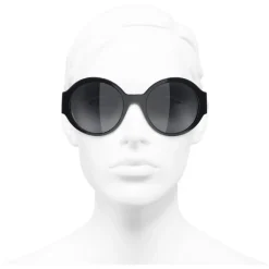 Chanel - Round Sunglasses - Dark Blue Gray - Chanel Eyewear - Avvenice