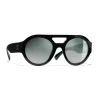 Chanel - Round Sunglasses - Black Green Mirror - Chanel Eyewear - Avvenice