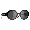 Chanel - Round Sunglasses - Black Gray - Chanel Eyewear - Avvenice