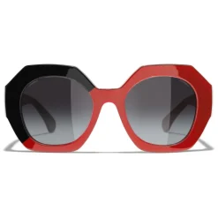 Chanel - Round Sunglasses - Black Coral Gray - Chanel Eyewear - Avvenice