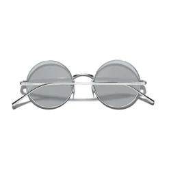 Chanel - Round Sunglasses - Silver Gray - Chanel Eyewear - Avvenice