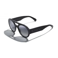 Chanel - Round Sunglasses - Dark Blue Mirror - Chanel Eyewear - Avvenice