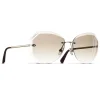 Chanel - Round Sunglasses - Gold Beige - Chanel Eyewear - Avvenice