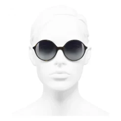 Chanel - Round Sunglasses - Dark Brown Gray - Chanel Eyewear - Avvenice