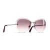 Chanel - Round Sunglasses - Silver Pink - Chanel Eyewear - Avvenice