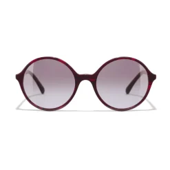 Chanel - Round Sunglasses - Red Burgundy - Chanel Eyewear - Avvenice