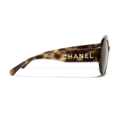 Chanel - Round Sunglasses - Tortoise Brown - Chanel Eyewear - Avvenice
