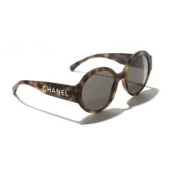 Chanel - Round Sunglasses - Tortoise Brown - Chanel Eyewear - Avvenice