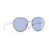 Chanel - Round Sunglasses - Silver Blue - Chanel Eyewear - Avvenice
