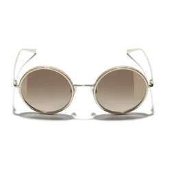 Chanel - Round Sunglasses - Gold Brown - Chanel Eyewear - Avvenice