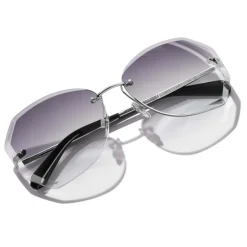 Chanel - Round Sunglasses - Silver Gray - Chanel Eyewear - Avvenice